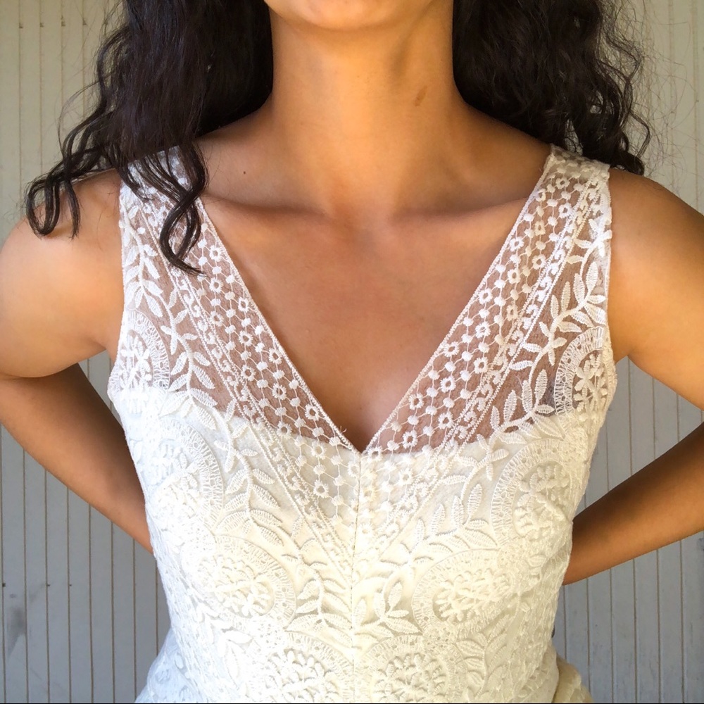 Marshalls White Lace Dress